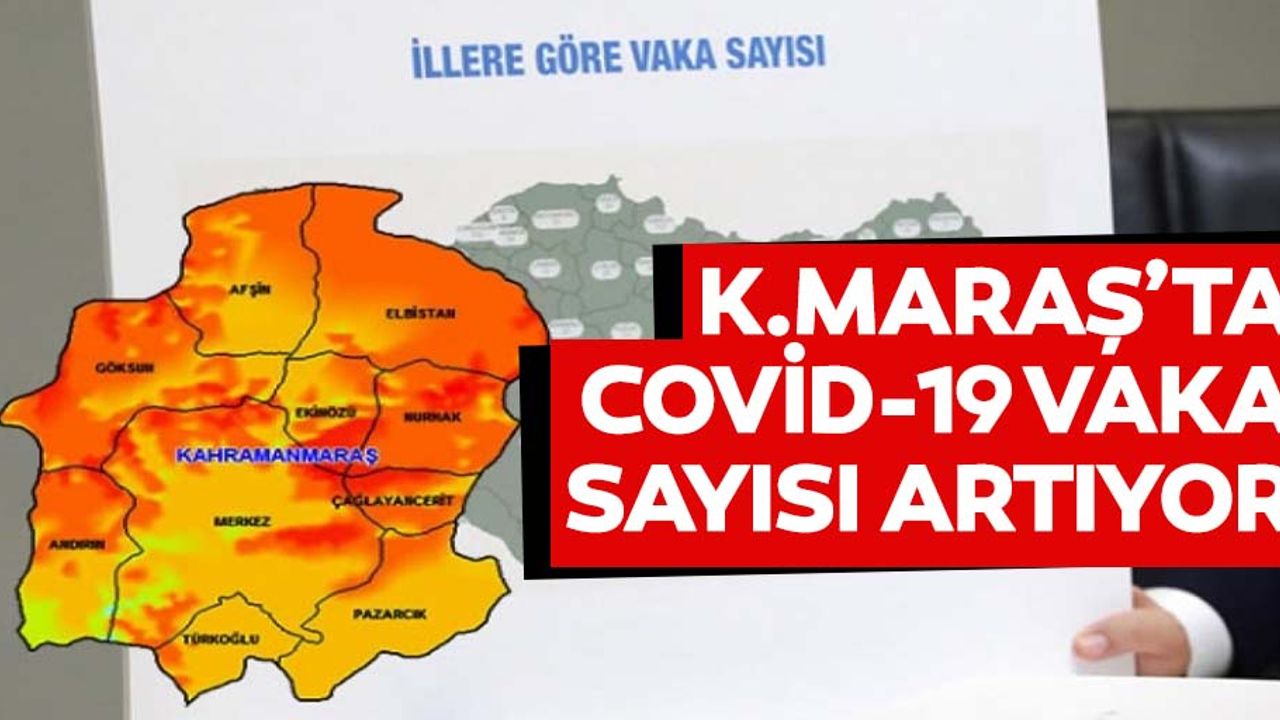Vaka sayısında Kahramanmaraş'ta son durum