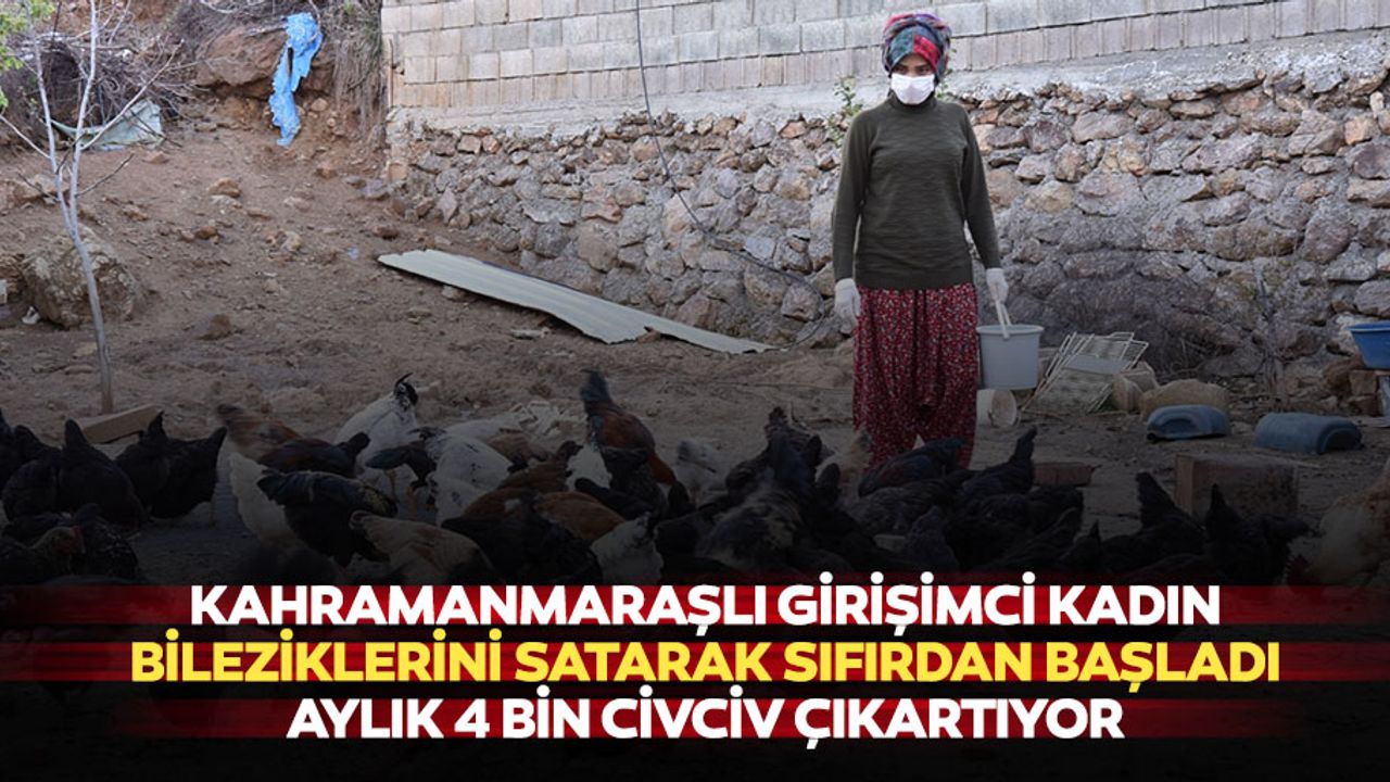 Kahramanmaraşlı Girişimci Kadın Bileziklerini Satarak Sıfırdan Başladı, Aylık 4 Bin Civciv Çıkartıyor