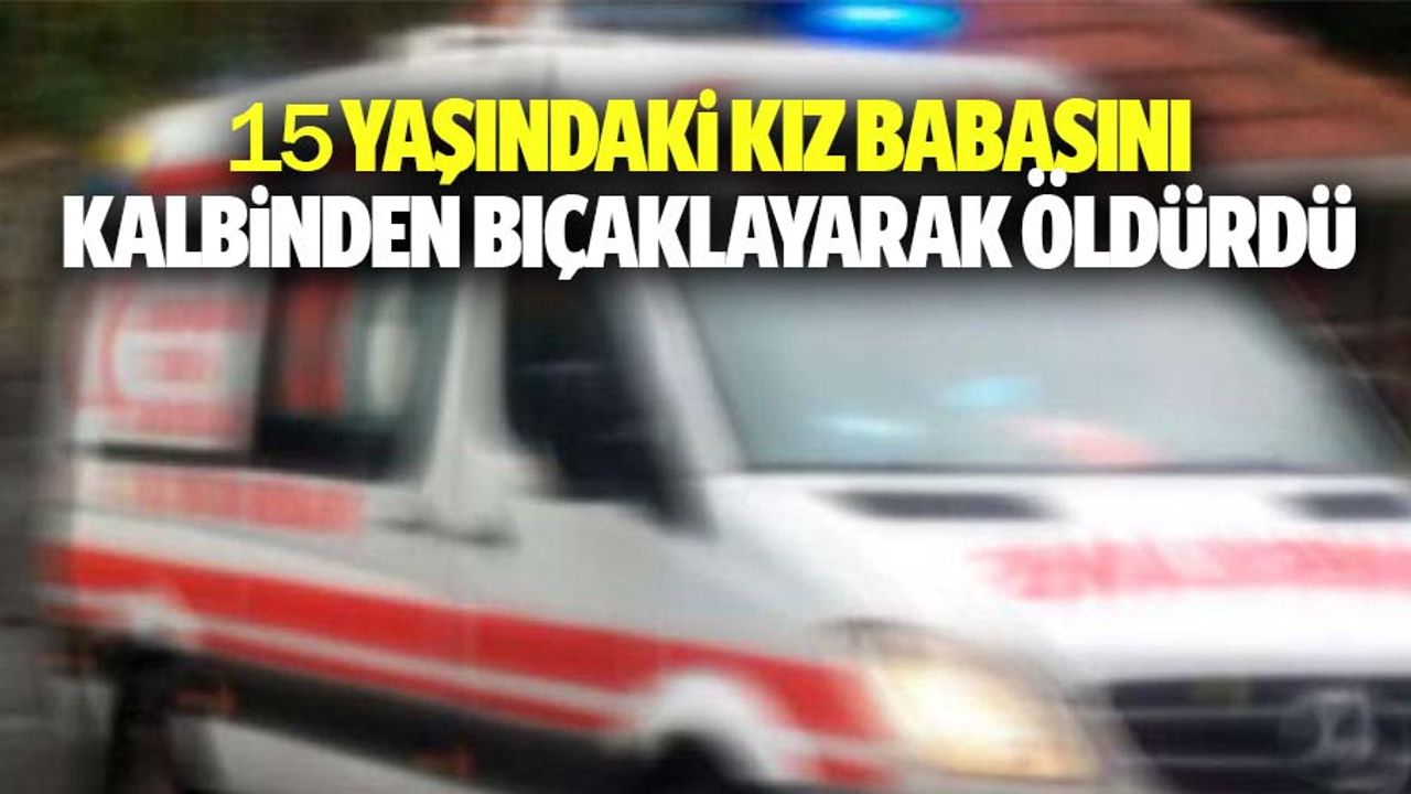 15 yaşındaki kız babasını kalbinden bıçaklayarak öldürdü