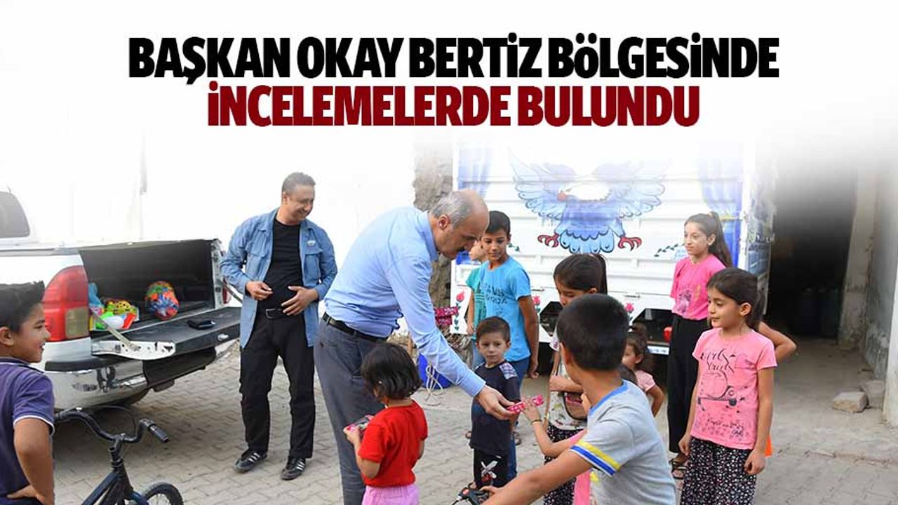 Başkan Okay Bertiz Bölgesinde İncelemelerde Bulundu