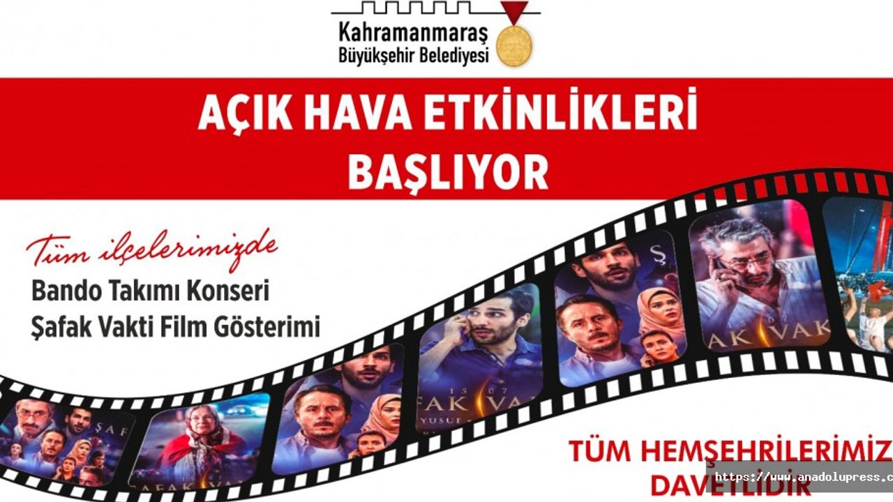 Büyükşehir Açık Hava Etkinlikleri Başlıyor