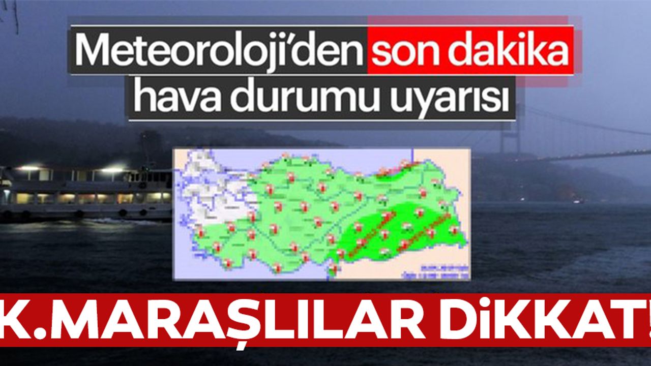 Meteoroloji uyardı, Bu illerde yarın 'şiddetli yağış' bekleniyor