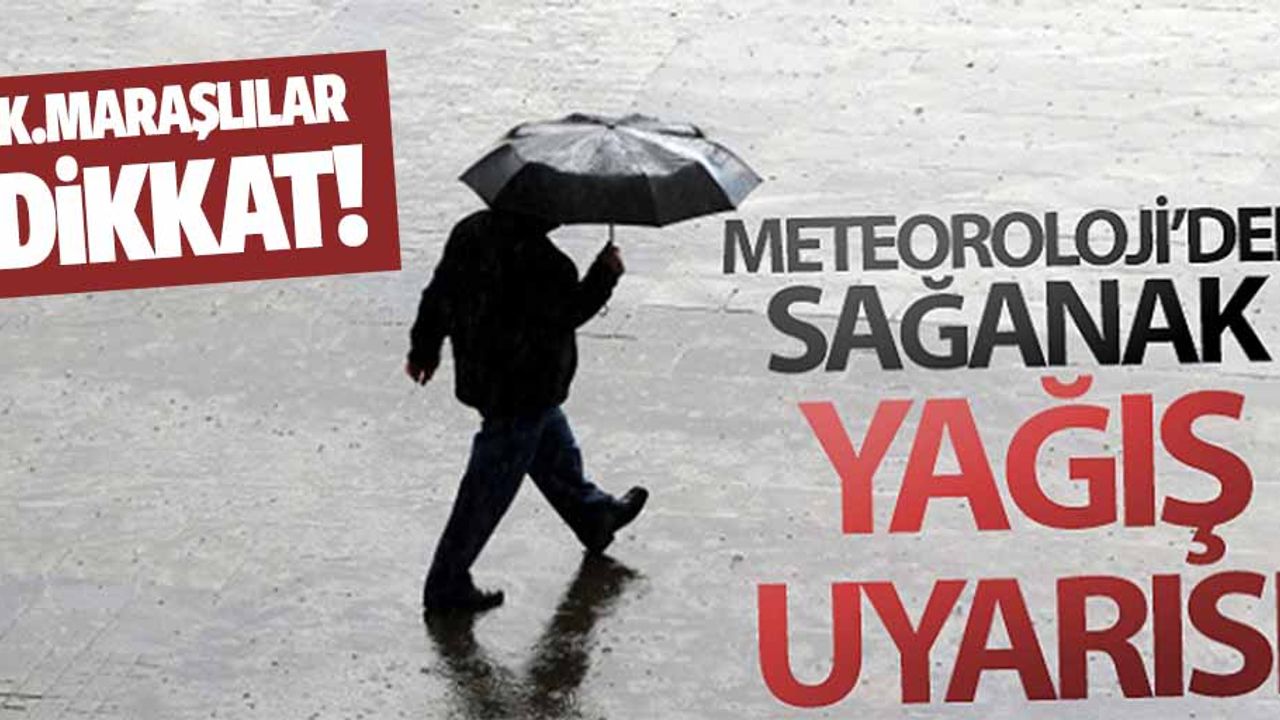 Yurtta hava durumu, Kahramanmaraş için uyarı