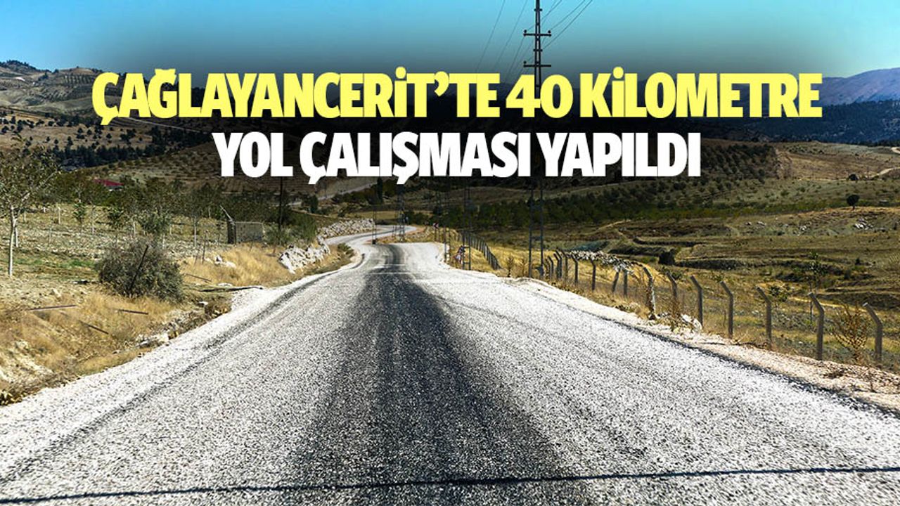 Çağlayancerit’te 40 Kilometre Yol Çalışması Yapıldı