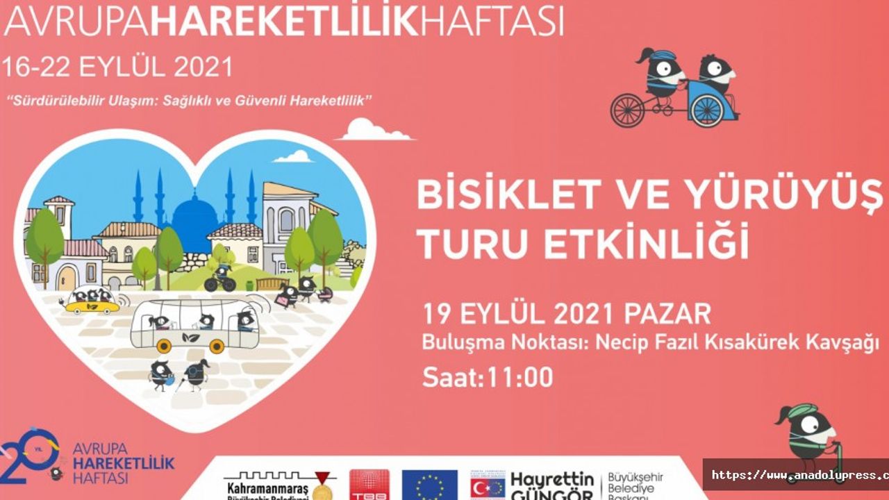 Kahramanmaraş’ta Yürüyüş Ve Bisiklet Turu Etkinliği