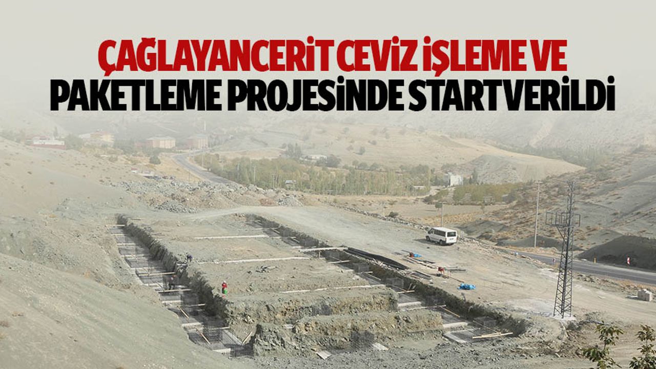 Çağlayancerit Ceviz İşleme Ve Paketleme Projesinde Start Verildi