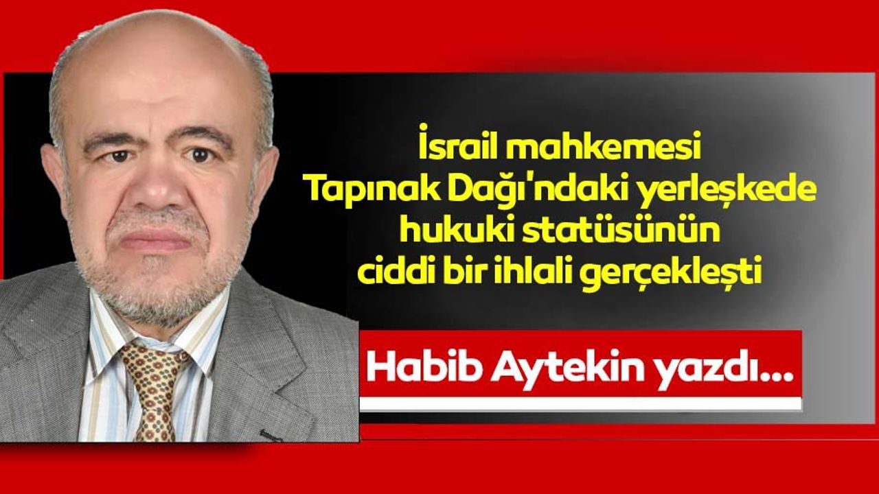İsrail mahkemesi, Tapınak Dağı'ndaki yerleşkede hukuki statüsünün ciddi bir ihlali gerçekleşti