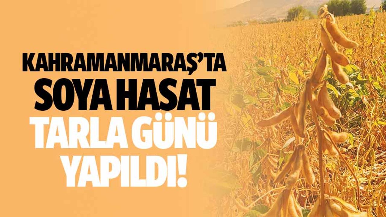 Kahramanmaraş’ Ta Soya Hasat Tarla Günü Yapıldı