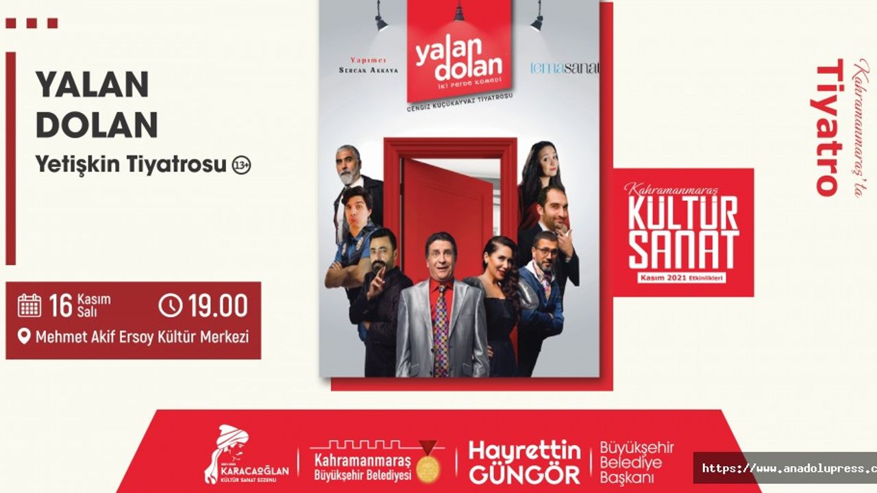 Cengiz Küçükayvaz Tiyatrosu Kahramanmaraş’ta sahne alacak!