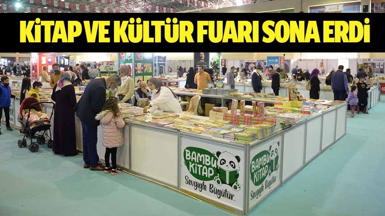 Kitap ve kültür fuarı sona erdi