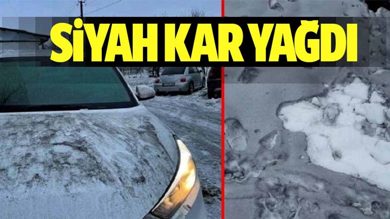 Siyah Kar Yağdı, vatandaşlar gözlerine inanamadı
