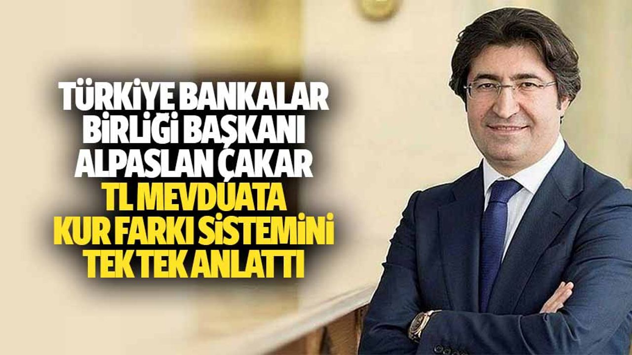 Türkiye Bankalar Birliği Başkanı Alpaslan Çakar, Tl Mevduata Kur Farkı Sistemini Tek Tek Anlattı