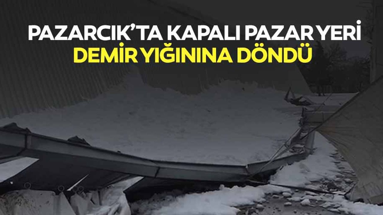 Pazarcık’ta Kapalı Pazar Yeri Demir Yığınına Döndü