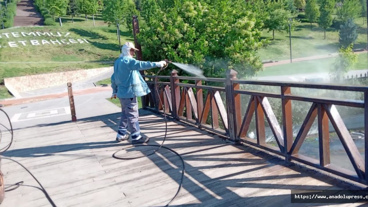 Park ve Mesire Alanlarında Bakım Onarım Çalışması