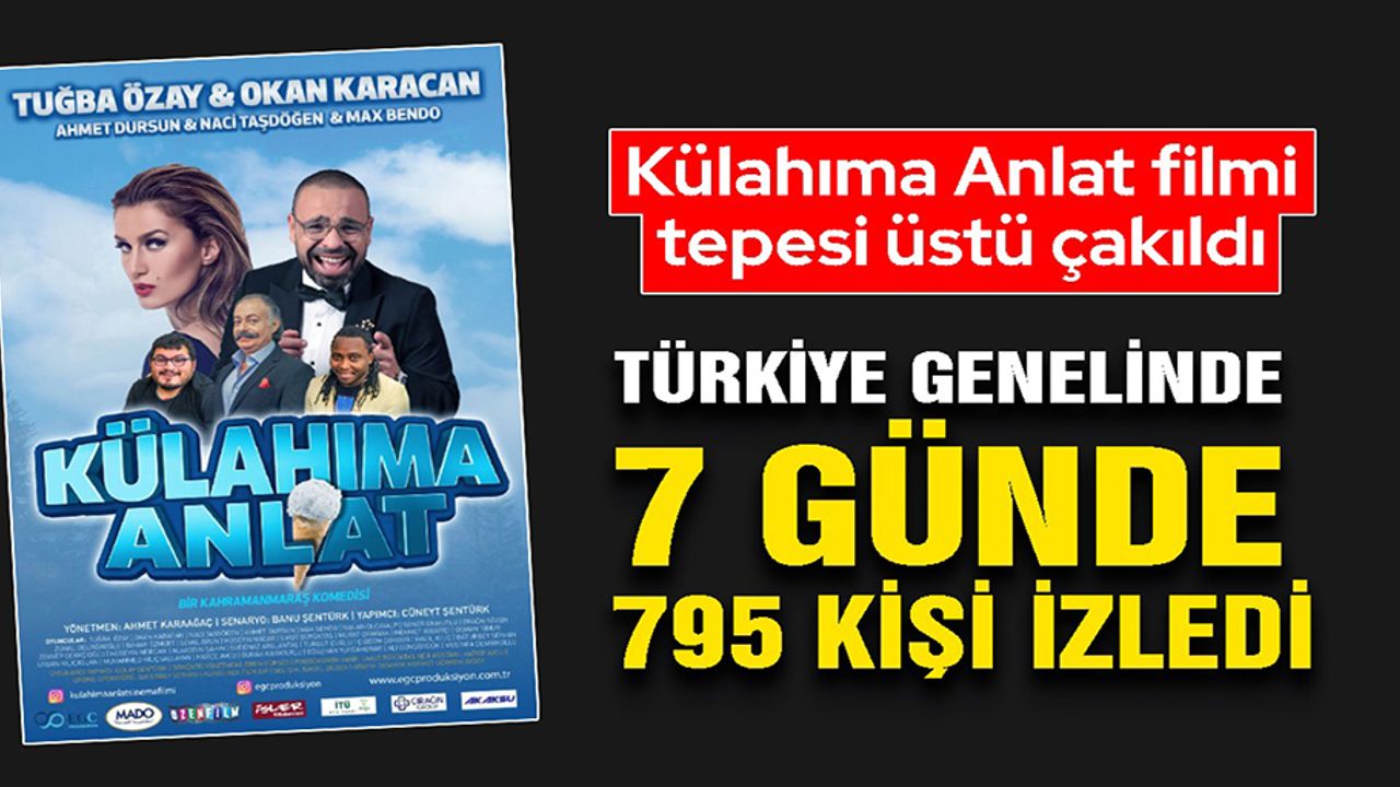 Kahramanmaraş’ta çekilen film, bir hafta sonra vizyondan kalktı