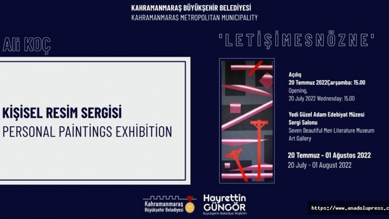 Resim Sergisi Kahramanmaraşlı sanatseverlere kapılarını açıyor