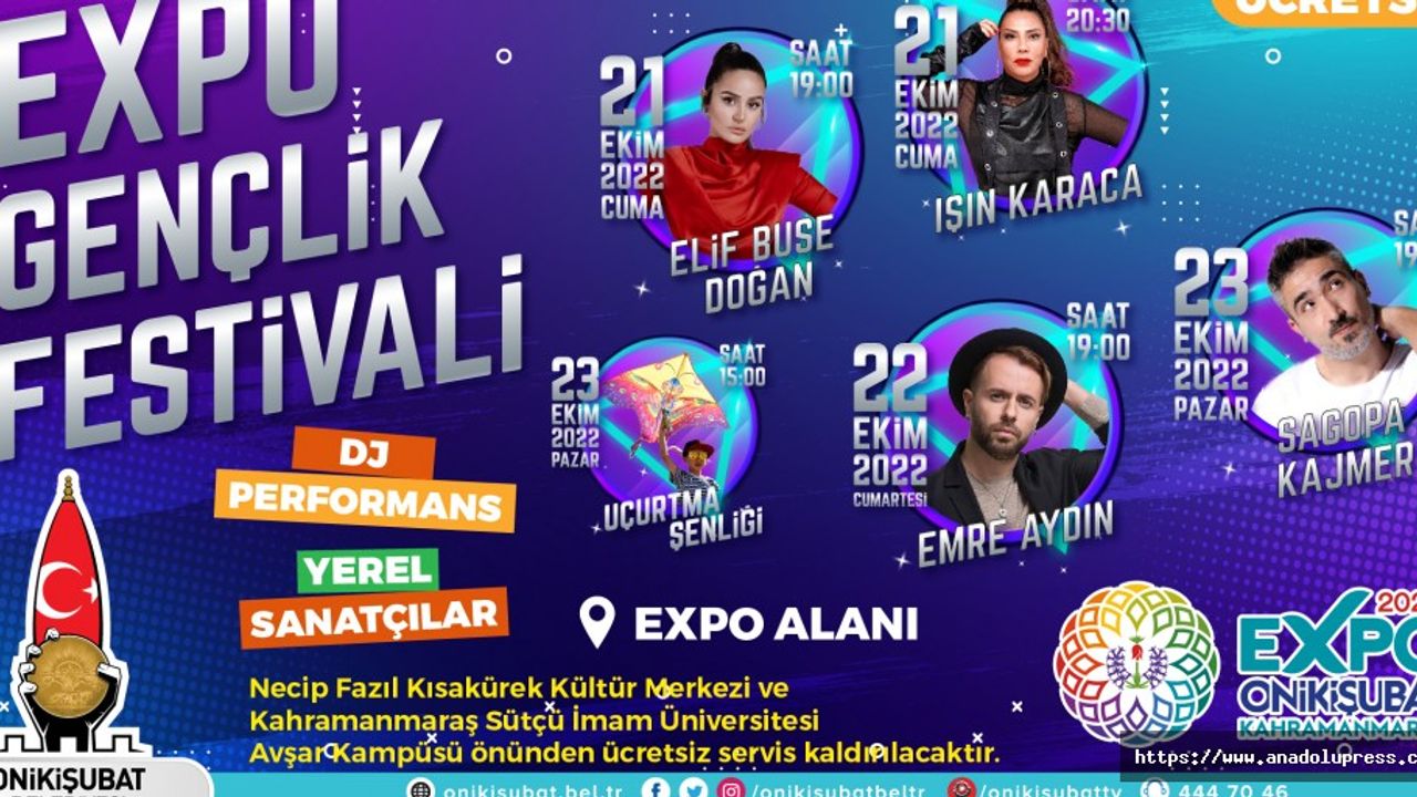 EXPO 2023 Gençlik Festivali, Işın Karaca ve Elif Buse Doğan konserleriyle başlıyor