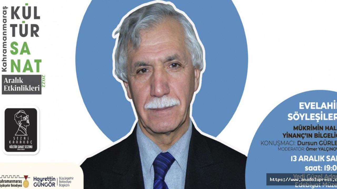 Evelahir Söyleşilerinin Konuğu Yazar Gürlek Olacak