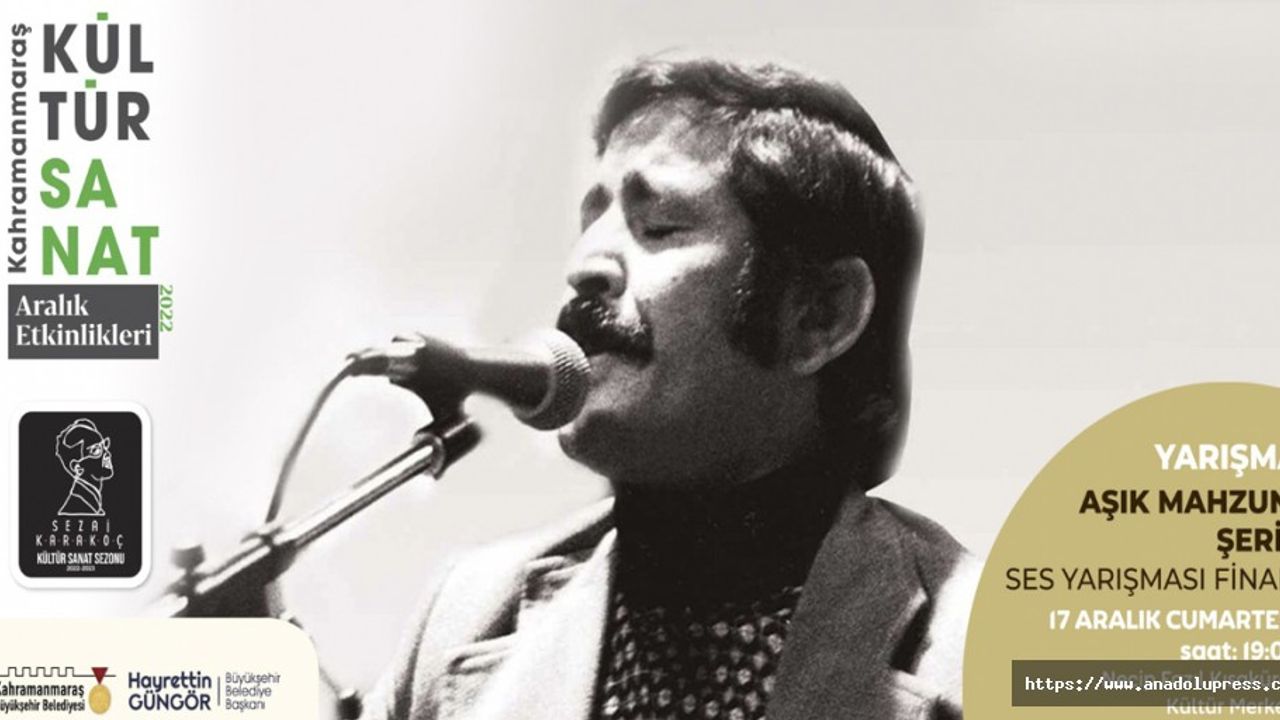Âşık Mahzuni Şerif Ses Yarışması’nın Finali Gerçekleştirilecek