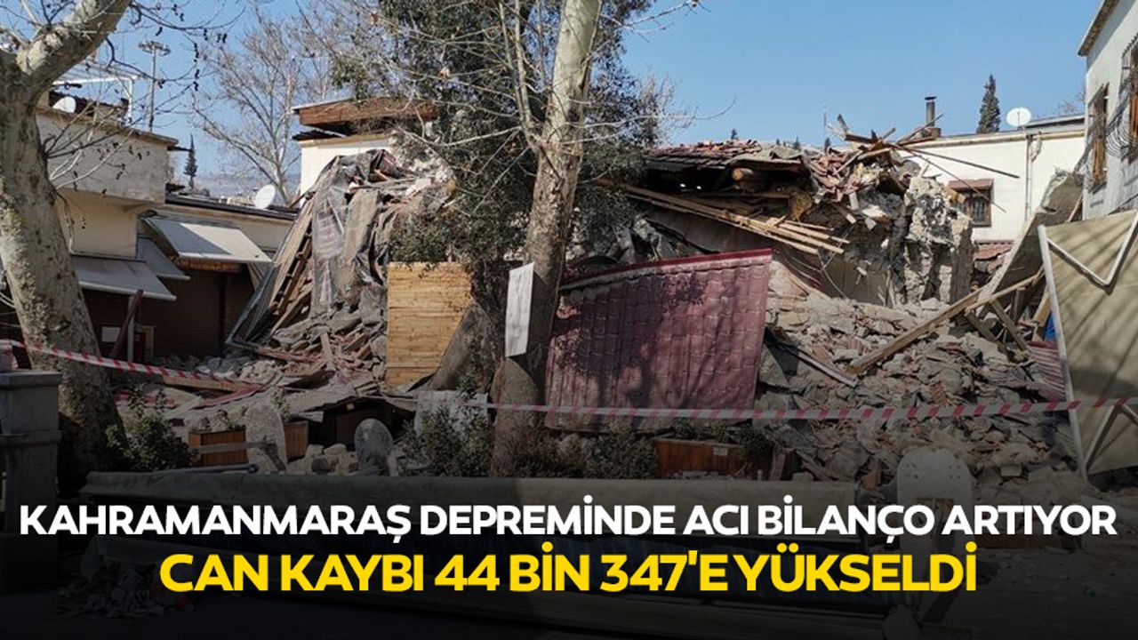 Kahramanmaraş Depreminde Acı Bilanço Artıyor: Can Kaybı 44 Bin 347'e Yükseldi