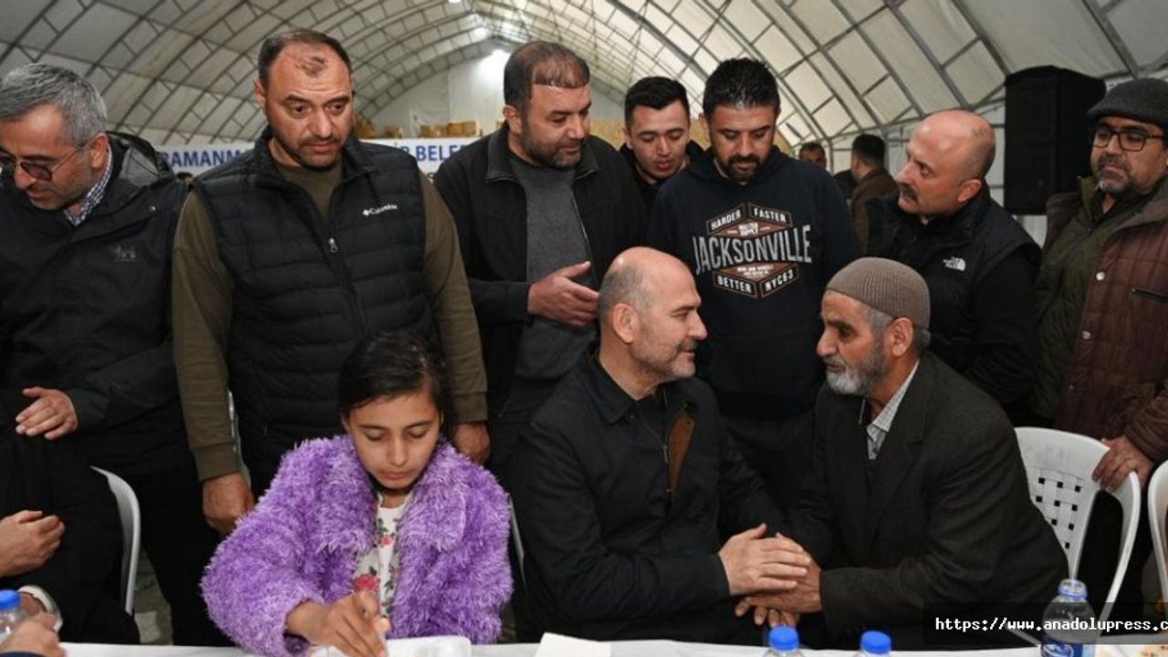 Başkan Güngör ve Bakan Soylu, Vatandaşlarla İftar Yaptı