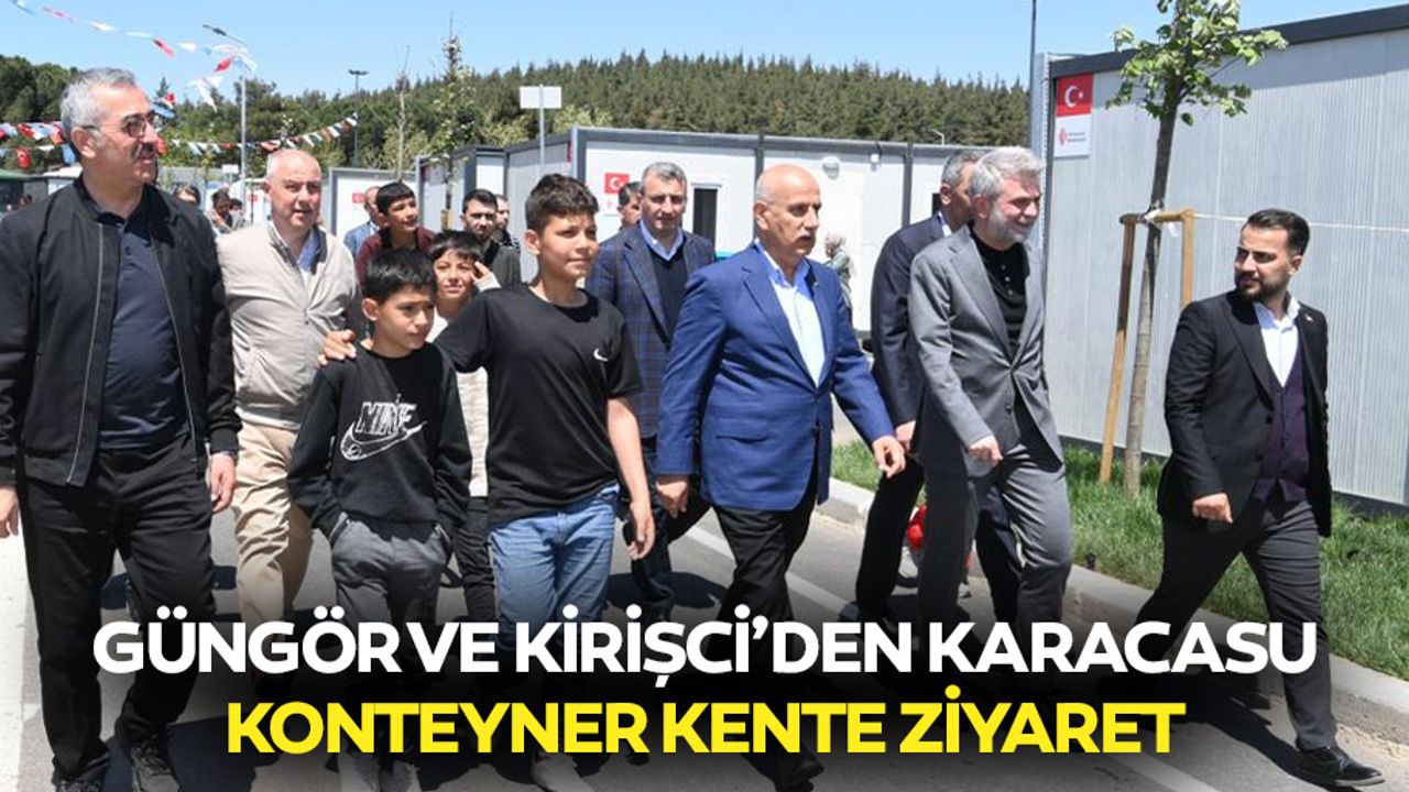 Güngör ve Kirişci’den Karacasu Konteyner Kente Ziyaret