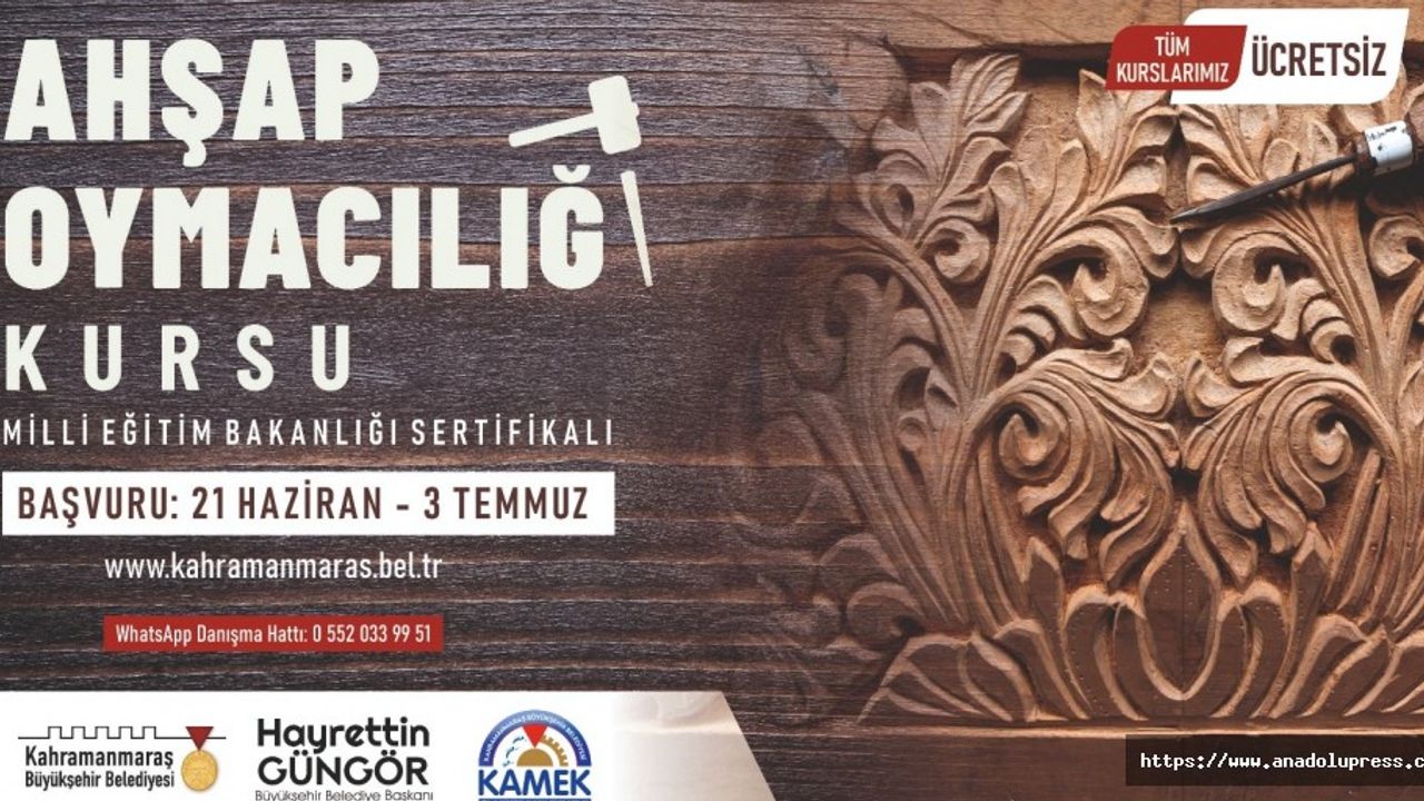 Kahramanmaraş’ta kurs kayıtları devam ediyor!