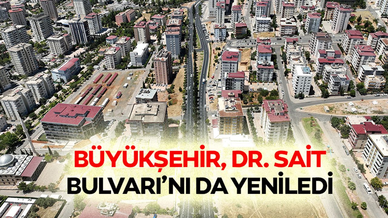 Büyükşehir, Dr. Sait Bulvarı’nı da yeniledi