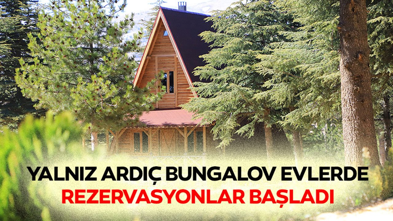 Yalnız Ardıç Bungalov Evlerde Rezervasyonlar Başladı