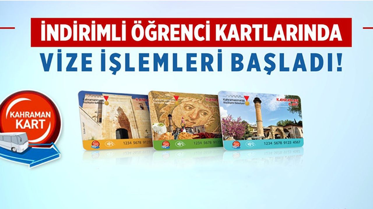 İndirimli Öğrenci Kartlarında Vize İşlemleri Başladı!