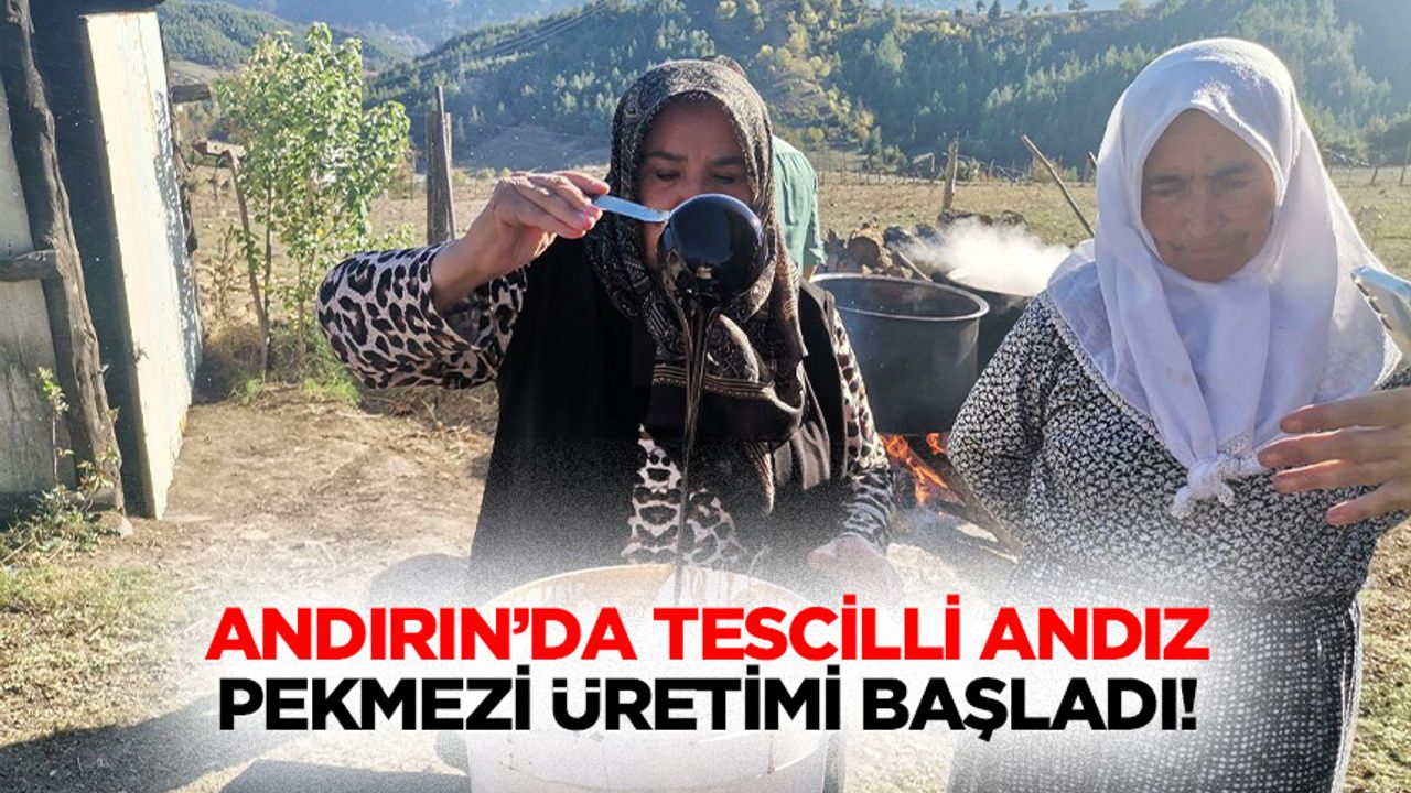 Andırın’da tescilli Andız Pekmezi üretimi başladı!