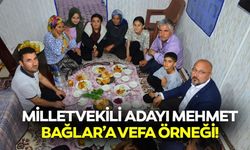 Milletvekili adayı Mehmet Bağlar’a vefa örneği!