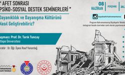 Prof. Tuncay, Kahramanmaraş’ta Dayanışma Kültürünün Geliştirilmesini Anlatacak