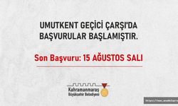 Kahramanmaraş’ta Geçici Çarşı’ya Başvurular Başladı!