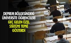 Deprem bölgesindeki üniversite öğrencileri geç gelen özel statüye tepki gösterdi