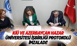 KİÜ ve Azerbaycan Hazar Üniversitesi işbirliği protokolü imzaladı!