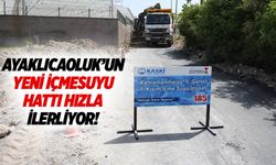 Ayaklıcaoluk’un yeni içmesuyu hattı hızla ilerliyor!