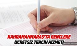 Kahramanmaraş’ta gençlere ücretsiz tercih hizmet!