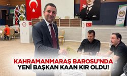 Kahramanmaraş Barosu’nda yeni başkan Kaan Kır oldu!