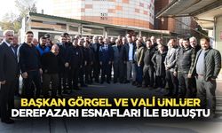 Başkan Görgel ve Vali Ünlüer, Derepazarı Esnafları İle Buluştu