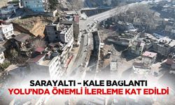 Sarayaltı – Kale Bağlantı Yolu’nda Önemli İlerleme Kat Edildi