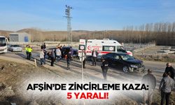 Afşin’de Zincirleme Kaza: 5 Yaralı