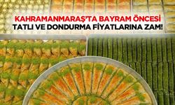 Kahramanmaraş’ta Bayram Öncesi Tatlı Ve Dondurma Fiyatlarına Zam