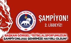 Başkan Görgel: “İstiklalspor’umuzun şampiyonluğu şehrimize hayırlı olsun”
