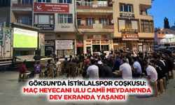 Göksun’da İstiklalspor Coşkusu: Maç Heyecanı Ulu Camii Meydanı’nda Dev Ekranda Yaşandı