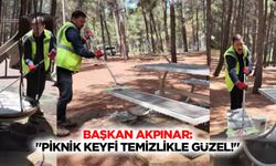 Başkan Akpınar: "Piknik keyfi temizlikle güzel!"