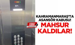 Kahramanmaraş’ta asansör kabusu! Mahsur kaldılar!