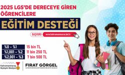 Kahramanmaraş Büyükşehir’den LGS’de Dereceye Girenlere Eğitim Desteği