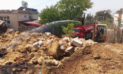 Kahramanmaraş’ta samanlık yangını!