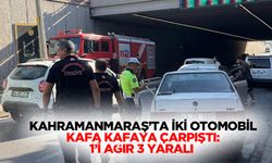 Kahramanmaraş’ta İki Otomobil Kafa Kafaya Çarpıştı: 1’i Ağır 3 Yaralı
